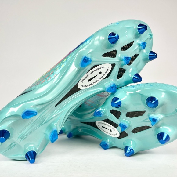 Adidas Speedportal+ SG Elite Clear Aqua Soccer Cleats Size 7.5 - Picture 7 of 9